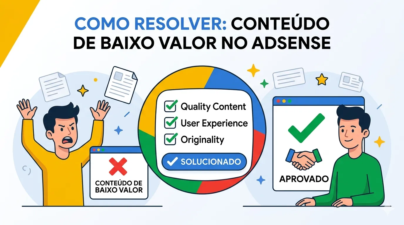 Conteúdo de Baixo Valor no AdSense: O que é e Como Resolver Definitivamente